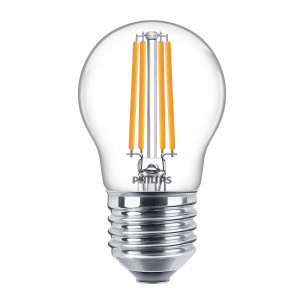 Lampadina LED filamento a sfera E27 P45 60 W Philips