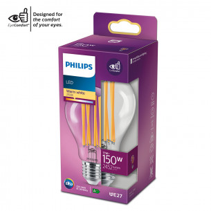 Lampadina LED filamento a goccia E27 A67 150 W Philips 2