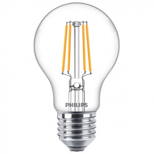Lampadina LED a goccia E27 con filamento A60 75 W Philips