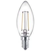 Lampadina LED oliva E14 a filamento B35 25 W Philips