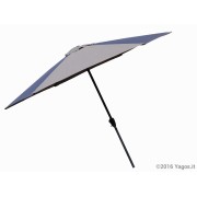 Ombrellone da giardino palo centrale con manovella diam. 3m grigio