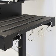 Barbecue-carbone-carbonella-FirePlus-Trolley-ripiano