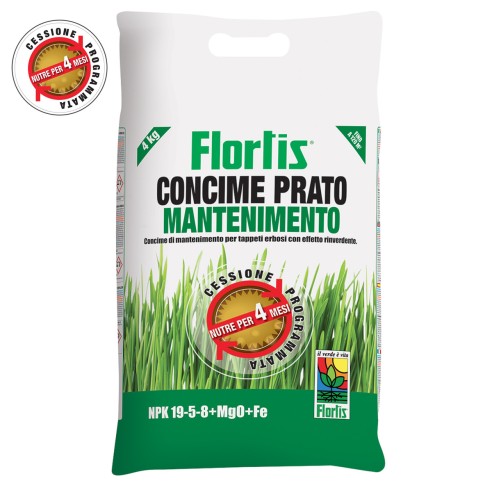 Concime granulare prato mantenimento effetto rinverdente Flortis 4kg