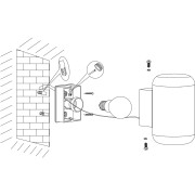 Lampada da parete per esterno Eglo Merlito antracite