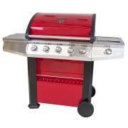 Barbecue a gas 5+1 fuochi FirePlus Master Cook rosso copertina