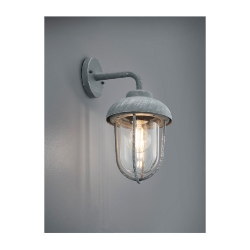Lampada esterna da parete Duero 1xE27 calcestruzzo