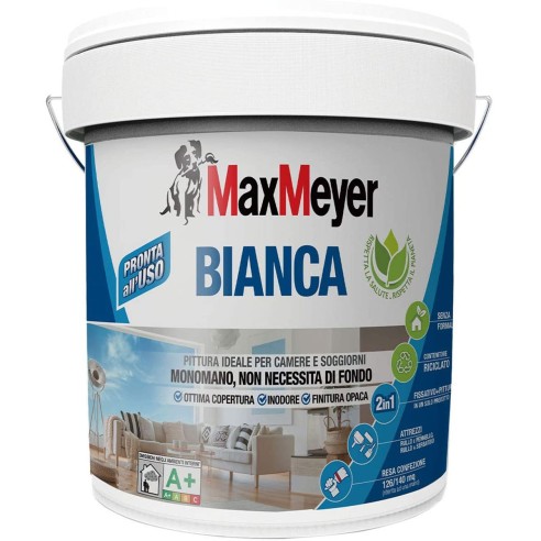 Pittura lavabile monomano 2in1 bianca...
