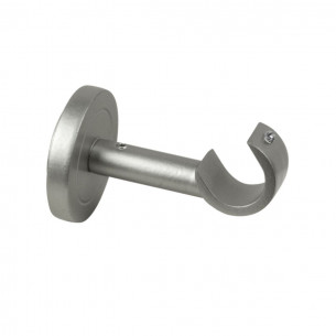 Supporto singolo aperto per bastone tende D. 20mm metallo 8cm Errebi 2
