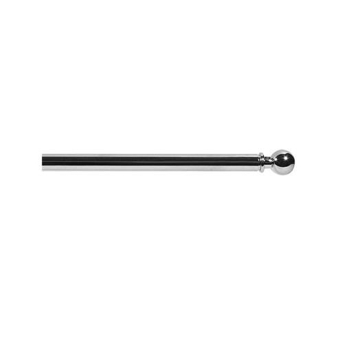 Bacchetta per tende ottone cromato D. 7 mm tonda, a vite Errebi