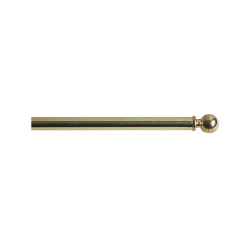 Bacchetta per tende ottone lucido D. 7 mm tonda, a vite Errebi
