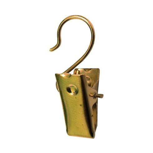 Pinzette per tende ottone 10pz Errebi