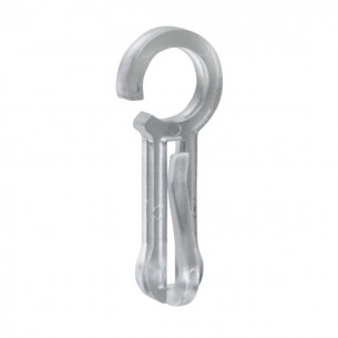 Gancio pvc per anello tende legno 8pz Errebi