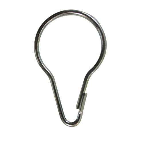 Anello a pera per tende ferro zincato Errebi