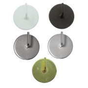 Gancio adesivo tondo 2pz Errebi