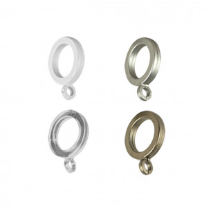 Anello per bacchetta tende Ø 8 mm plastica, 8pz
