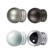 Terminali bastone tenda 2pz pomolo Boccia Errebi