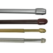 Bacchetta per tende D. 11 mm piatta, a vite