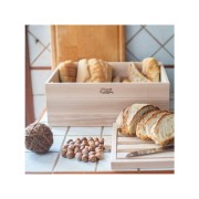 Portapane e tagliere per pane in legno Casa Collection