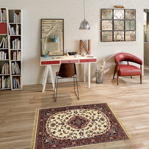 Tappeto Bidjar crema mod 5502 Sobel ambientato