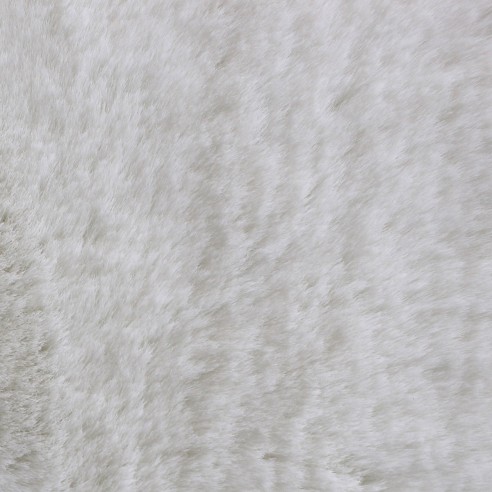 Tappeto Fur White in pelliccia sintetica Sobel