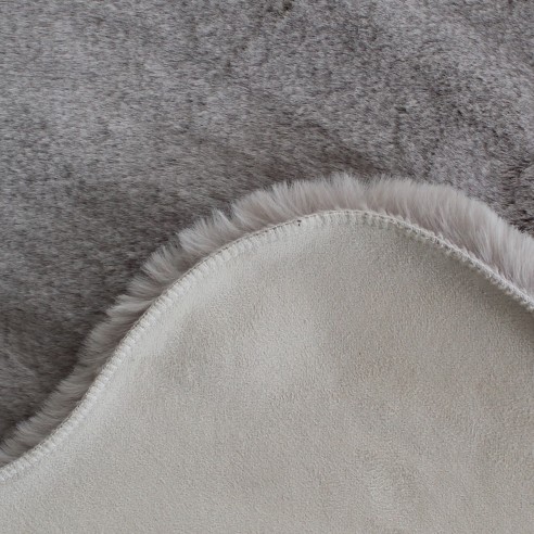 Tappeto Fur Grey in pelliccia sintetica dettaglio Sobel