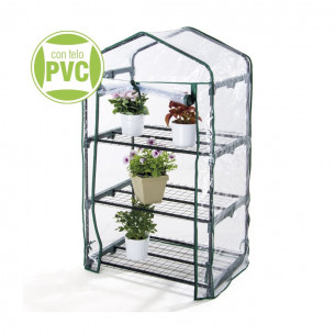 Serra da balcone e terrazzo Verdelook 3 ripiani + 1 telo di ricambio 2