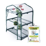 Kit serra da balcone e terrazzo Verdelook 2 ripiani + 1 telo di ricambio