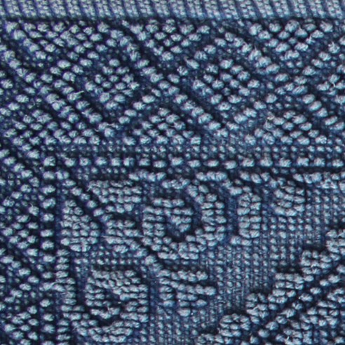 Tappeto bagno Palau in cotone Blu Sobel dettaglio