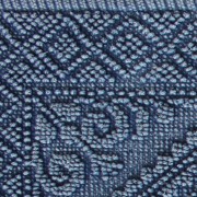Tappeto bagno Palau in cotone Blu Sobel dettaglio