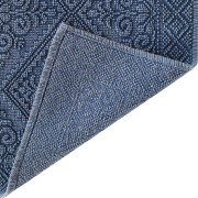 Tappeto bagno Palau in cotone Blu Sobel dettaglio