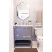 Tappeto bagno Palau in cotone Terra Sobel ambientata