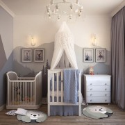 Tappeto Candy orso 80x80cm G3516 Sobel ambientato