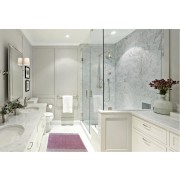 Tappeto bagno Merletto lilla Sobel ambientata