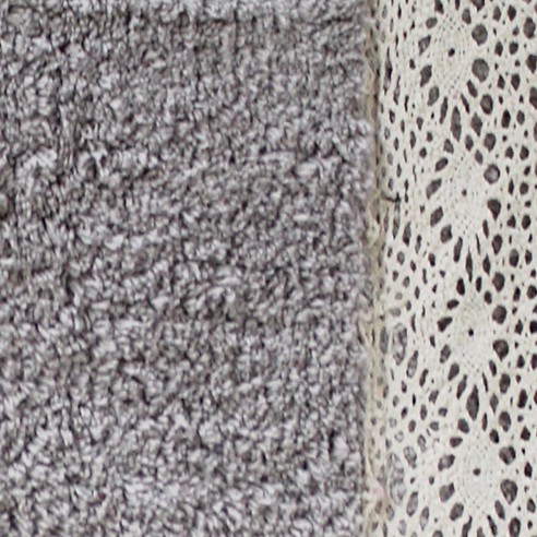 Tappeto bagno Merletto grigio Sobel dettaglio