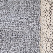 Tappeto bagno Merletto grigio Sobel