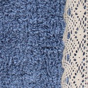 Tappeto bagno Merletto blu Sobel