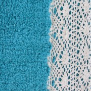 Tappeto bagno Merletto turchese Sobel