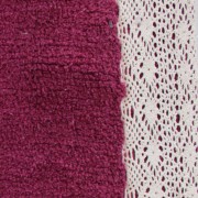 Tappeto bagno Merletto prugna Sobel