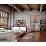 Tappeto Musa 701R rosso Sobel ambientato