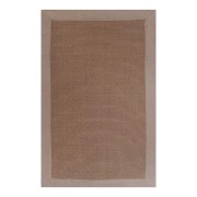 Tappeto Bordato in cotone Taupe Sobel
