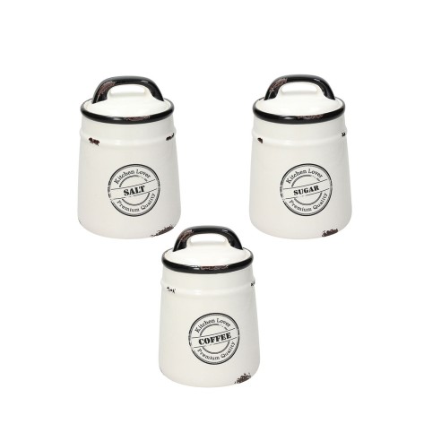 Set 3 barattoli sale zucchero caffè Urban Chic