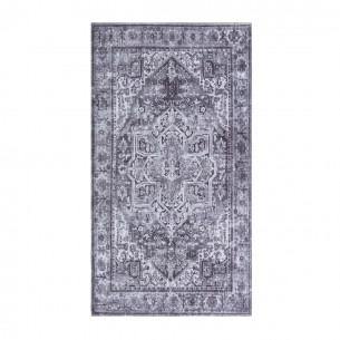 Tappeto ciniglia Marracash grigio linea oro Angelo Carillo