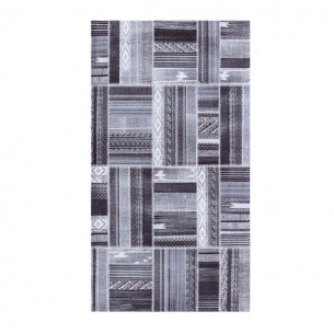 Tappeto ciniglia Shanghai grigio linea Oro