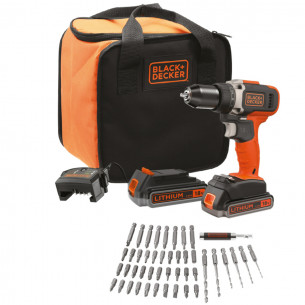 Trapano avvitatore in kit Black+Decker BCK527D2S