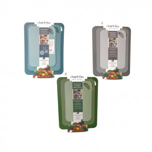 Set 3pz taglieri Chop'n flex flessibili colori assortiti