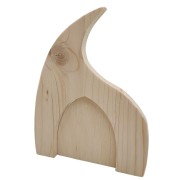 Arco e porta dell'elfo in legno grezzo artigianale Elf Door