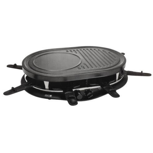 Raclette ovale grill Swiss 8 persone 1200W Eva Collection
