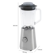 Frullatore universale mixer tritaghiaccio Poficook PC-UM 1213 dimensioni