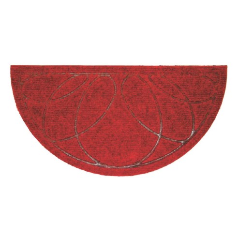Zerbino Derby mezzaluna 40x75cm rosso Velcoc