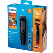 Regola barba MG3710/85 Multigroom series 3000 6 in 1 Rifinitore all-in-one Philips confezione